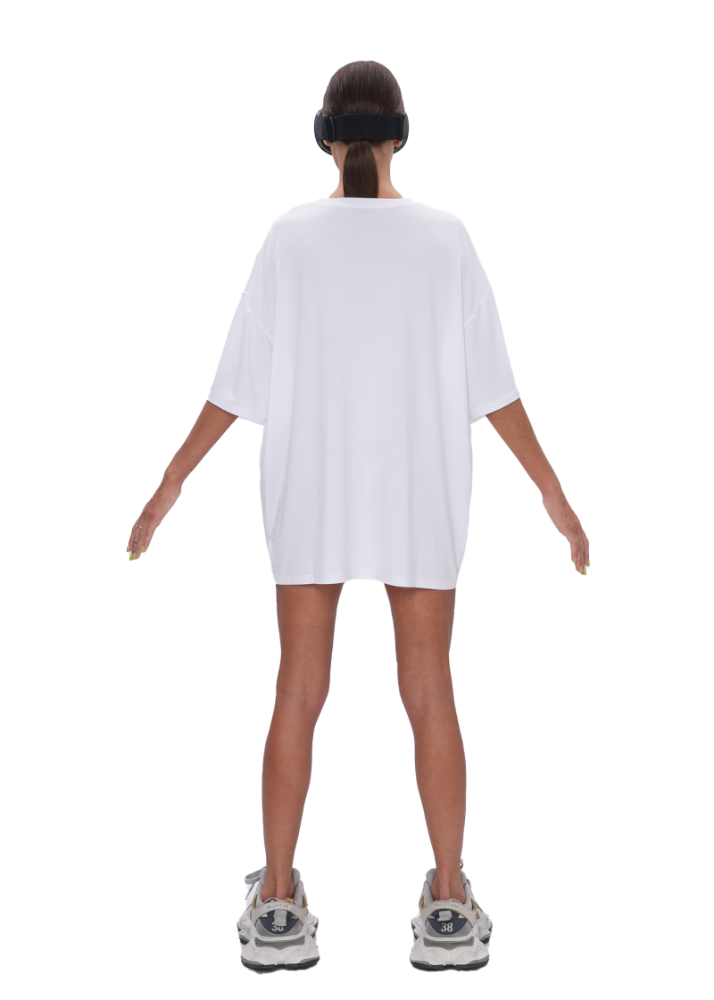 Футболка VISCOSE LOGO - white