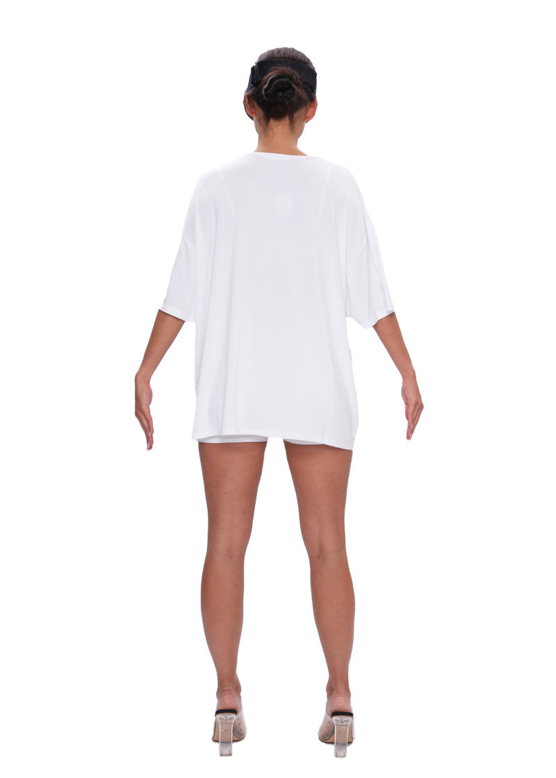Футболка VISCOSE LOGO - white