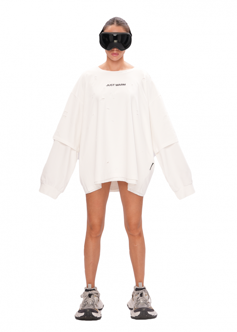 Лонгслив GRUNGE - milk