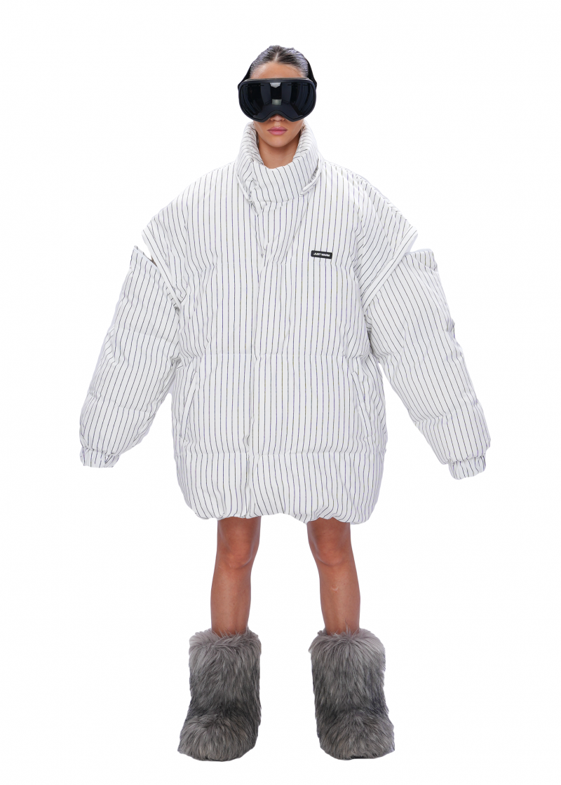 Пуховик CLOUD - white/black