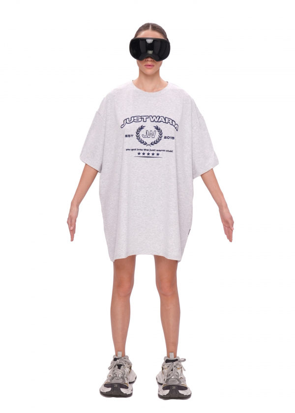 Футболка UNIVERSITY 2.0 - melange/blue