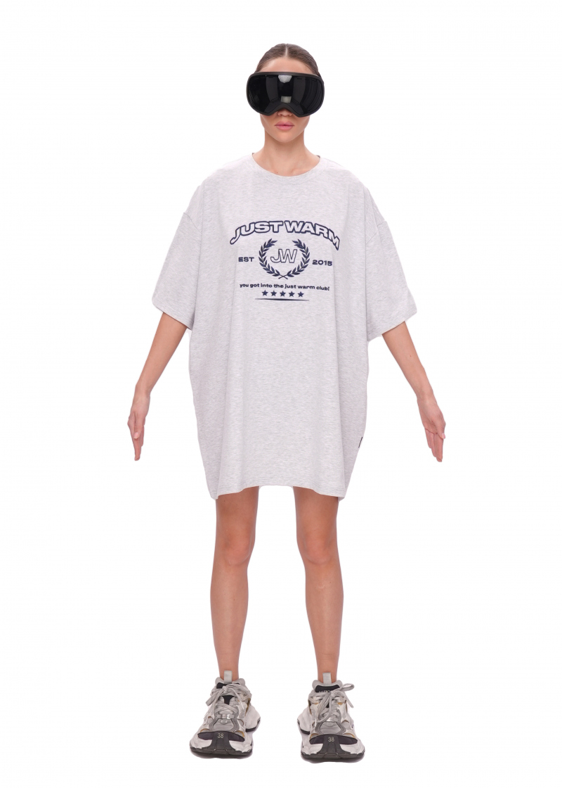 Футболка UNIVERSITY 2.0 - melange/blue