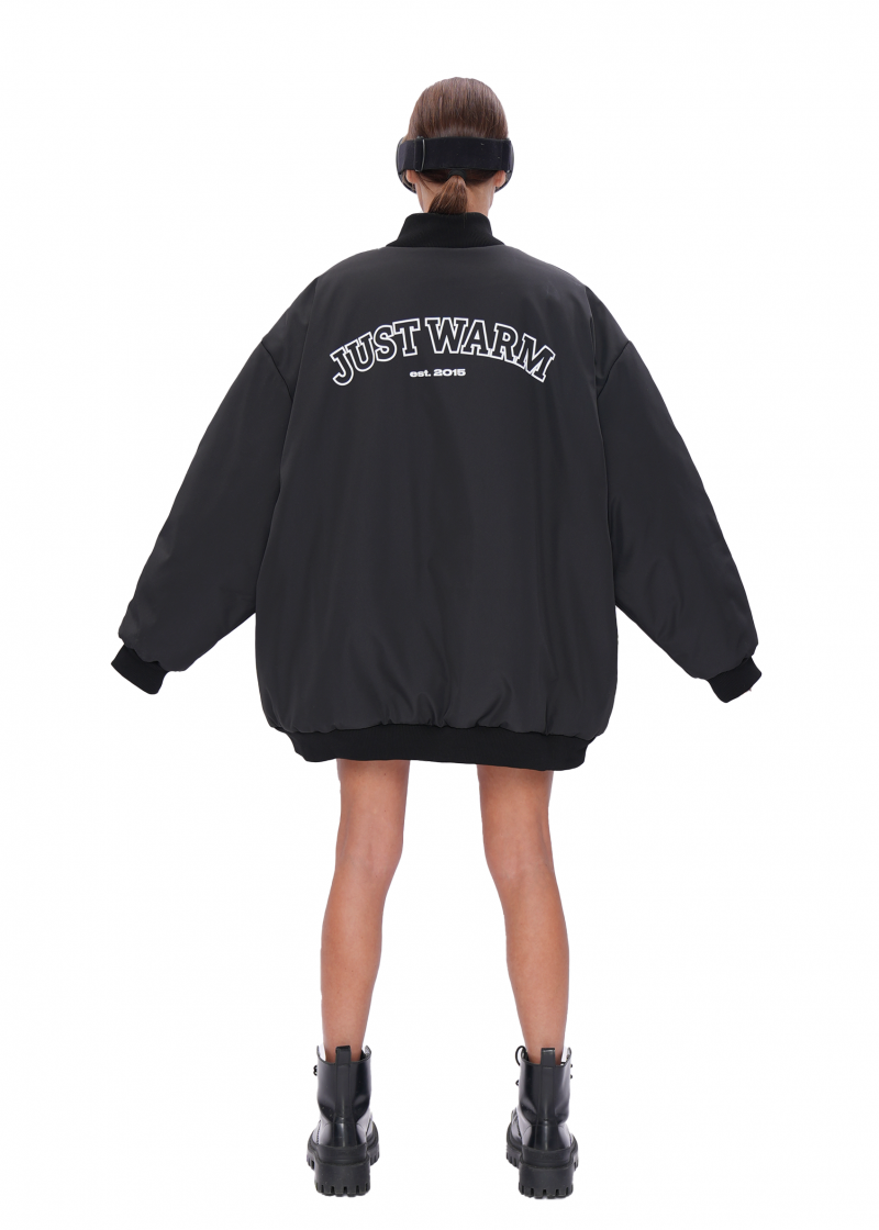 Бомбер UNIVERSITY 2.0 - black/orange