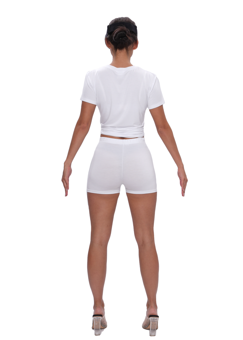 Футболка VISCOSE KNOT - white