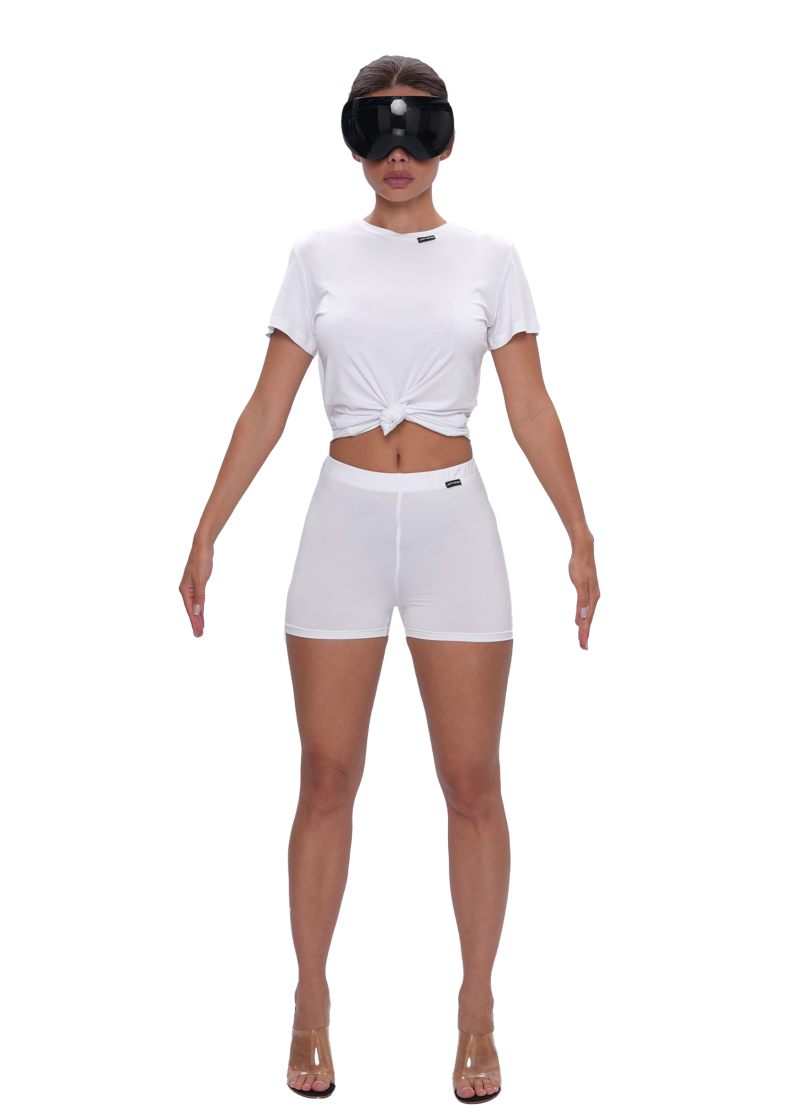 Футболка VISCOSE KNOT - white