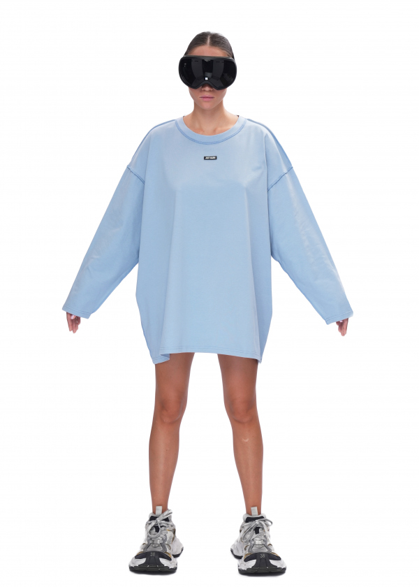 Лонгслив BLANK - blue