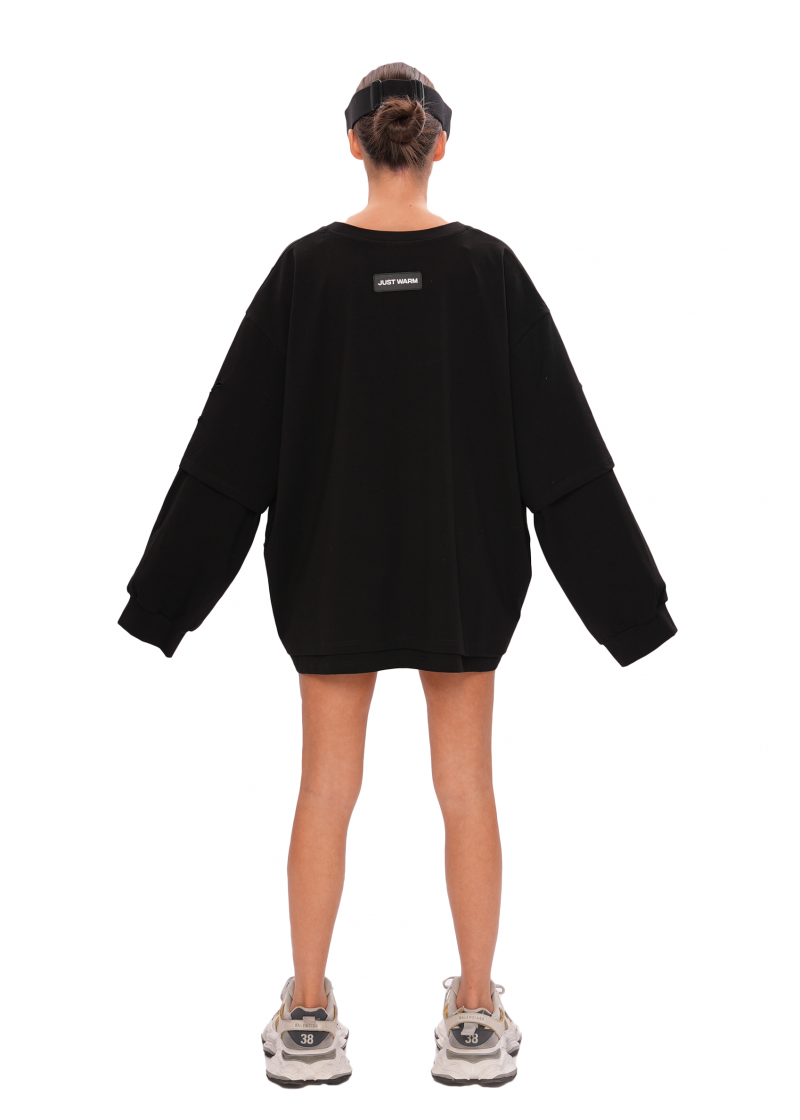 Лонгслив GRUNGE - black