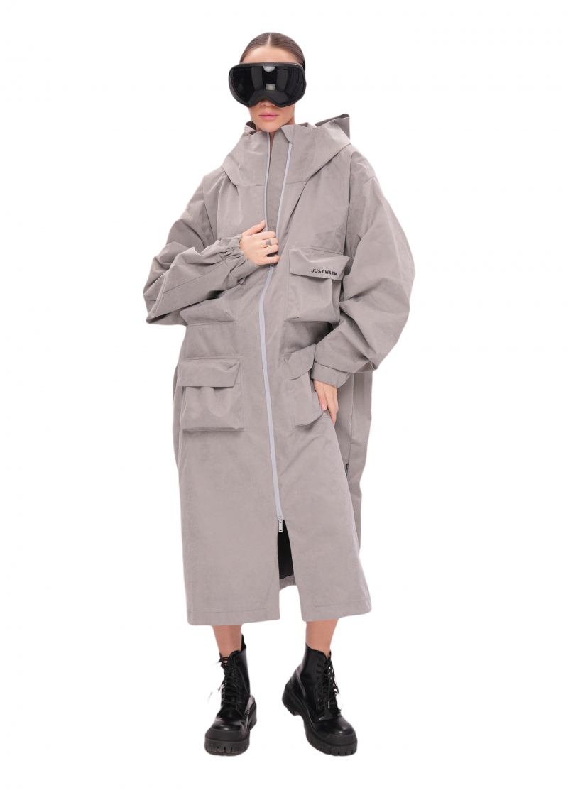 Плащ ZIP - grey