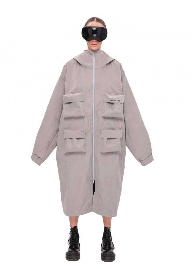 Плащ ZIP - grey
