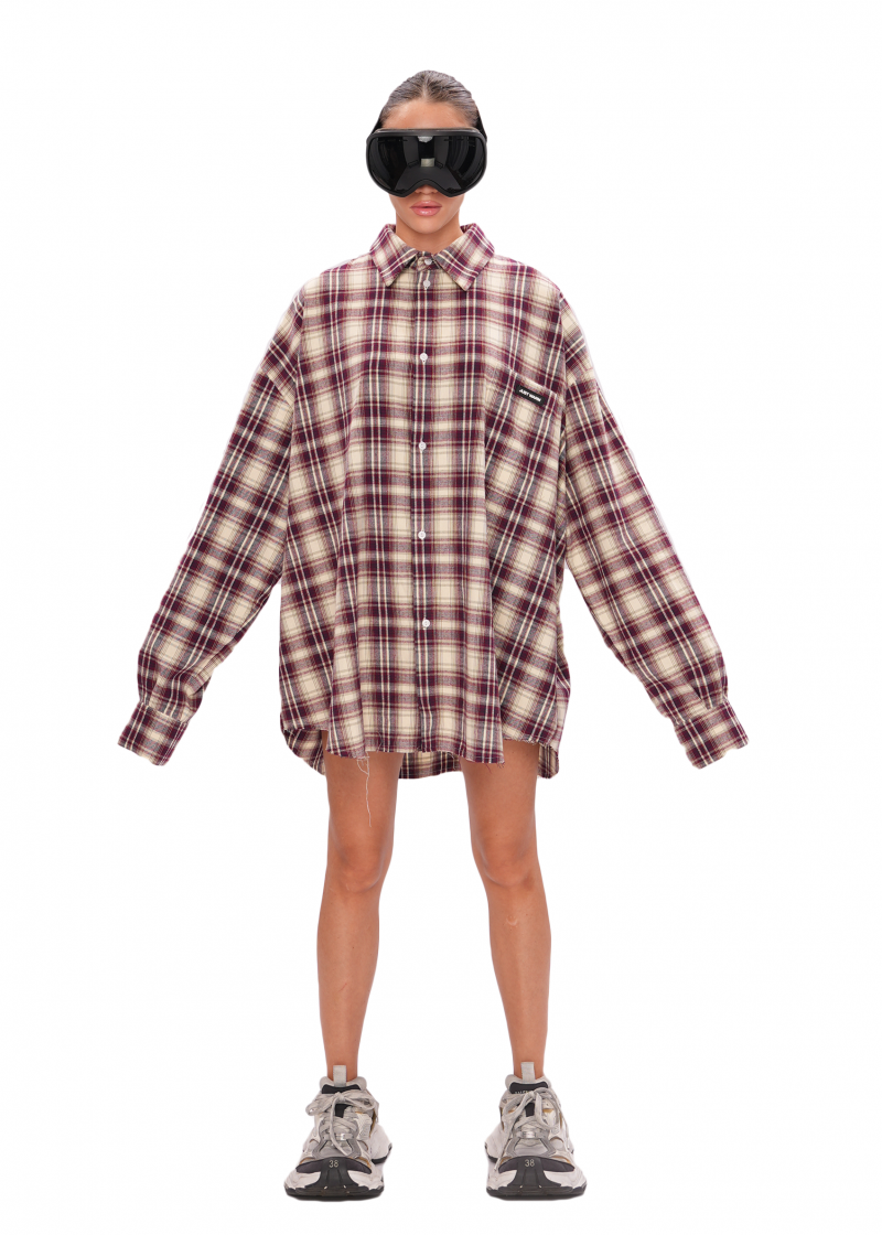 Рубашка VINTAGE - wine