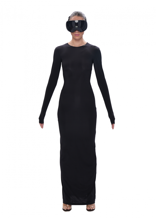 Платье EASY с длинным рукавом - black