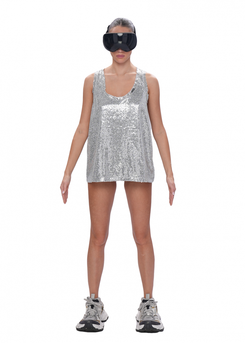 Майка GLOW - silver