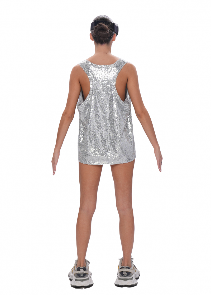 Майка GLOW - silver