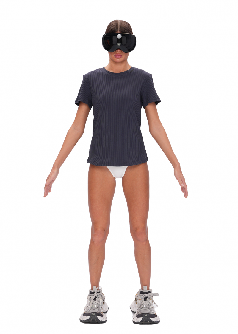 Футболка SOFT SLIM - dark grey