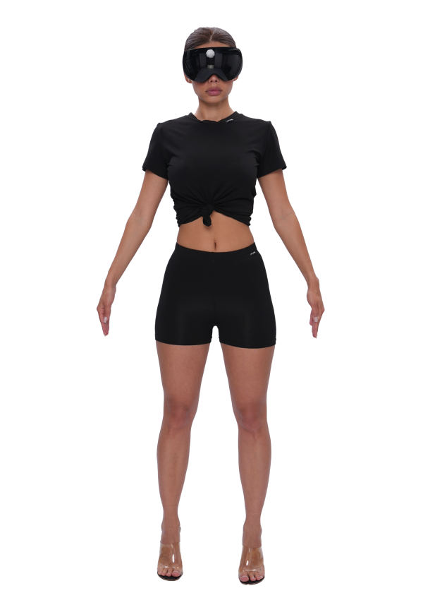 Футболка VISCOSE KNOT - black