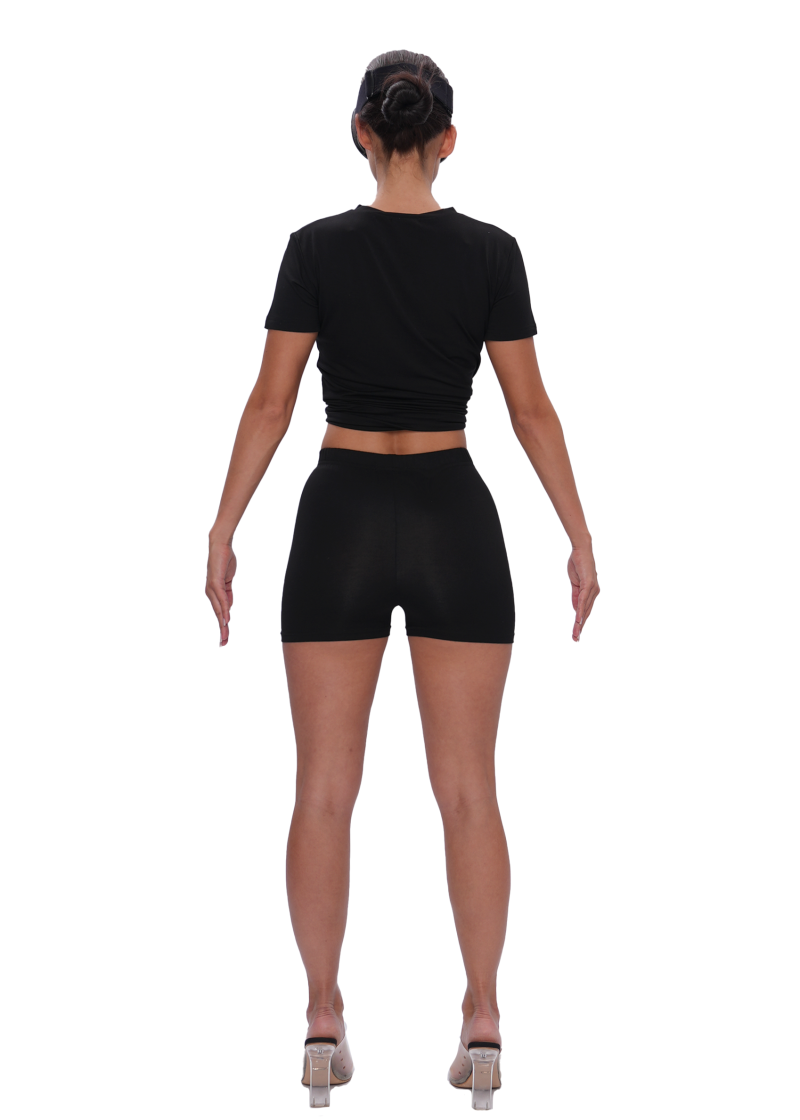 Футболка VISCOSE KNOT - black
