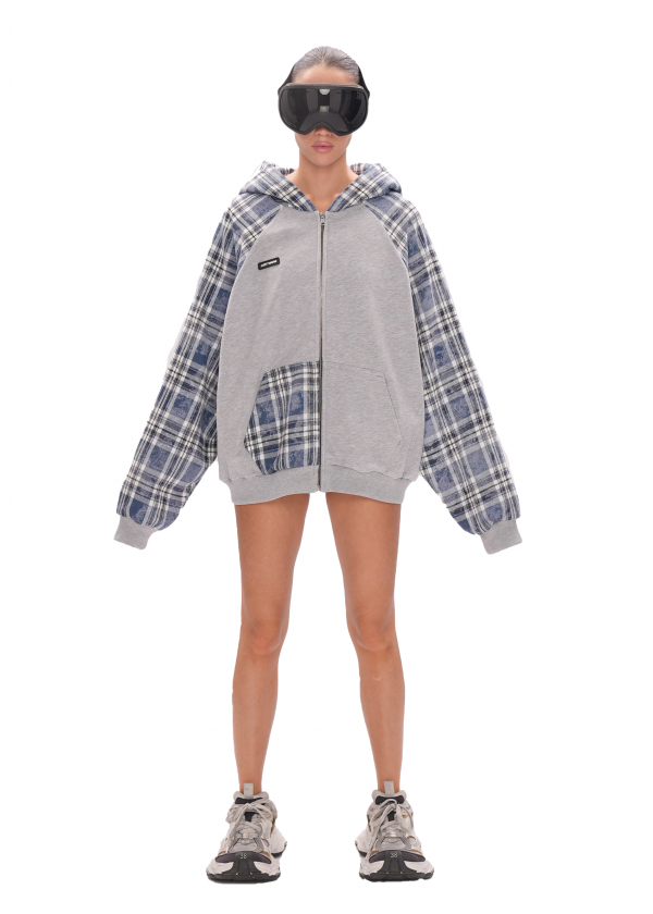 Худи VINTAGE ZIP LIMITED - melange/blue