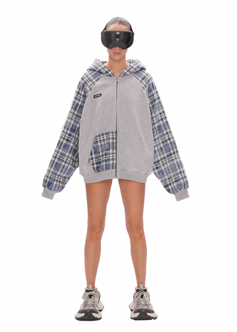 Худи VINTAGE ZIP LIMITED - melange/blue