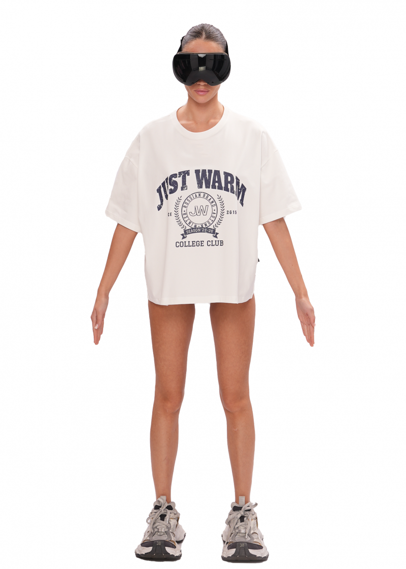 Футболка COLLEGE - milk